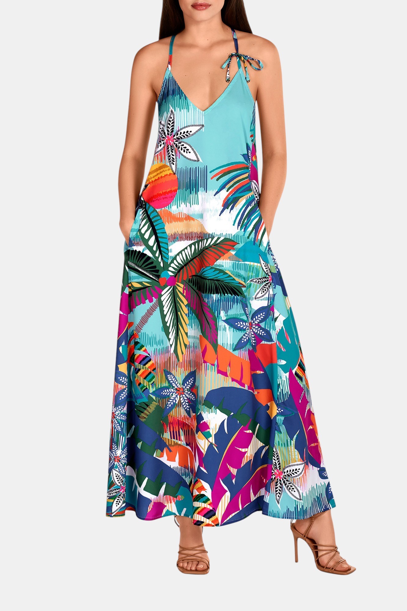 VESTIDO HOJAS