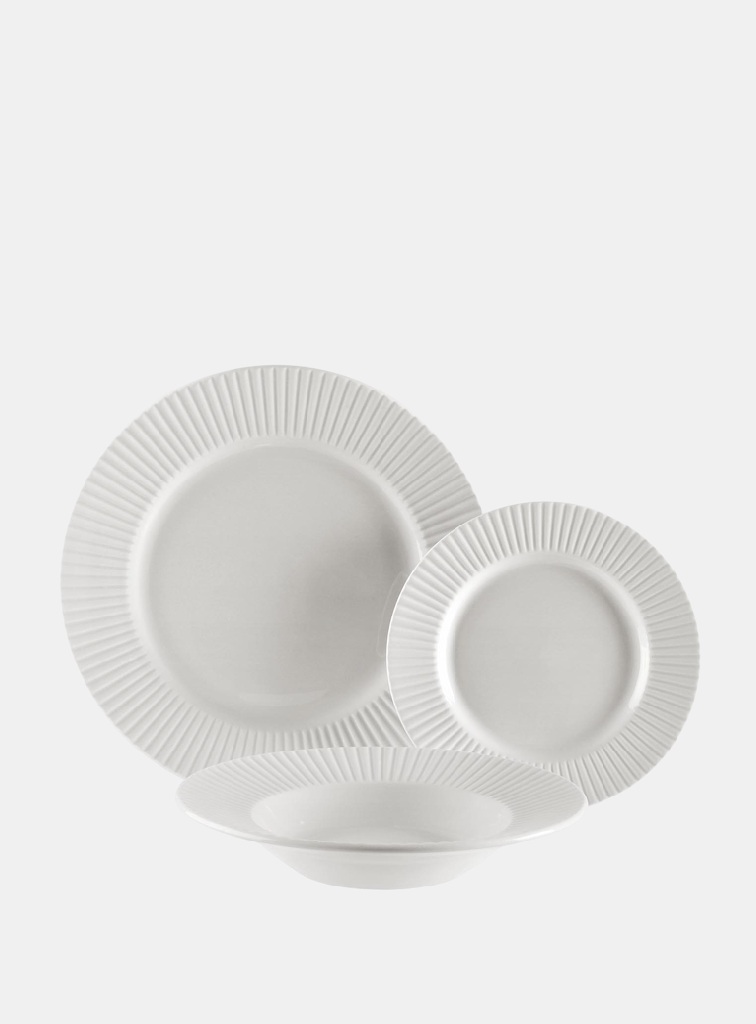 VAJILLA 18 PIEZAS RELIEVE