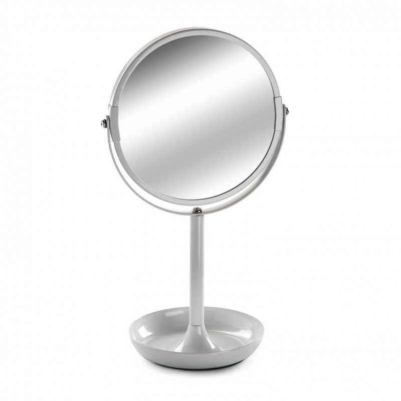 Espejo de aumento de 30x, espejo de mano de viaje - Espejo de mano de 2  lados con aumento 1X 30X y mango / soporte ajustable, espejo portátil  pequeño