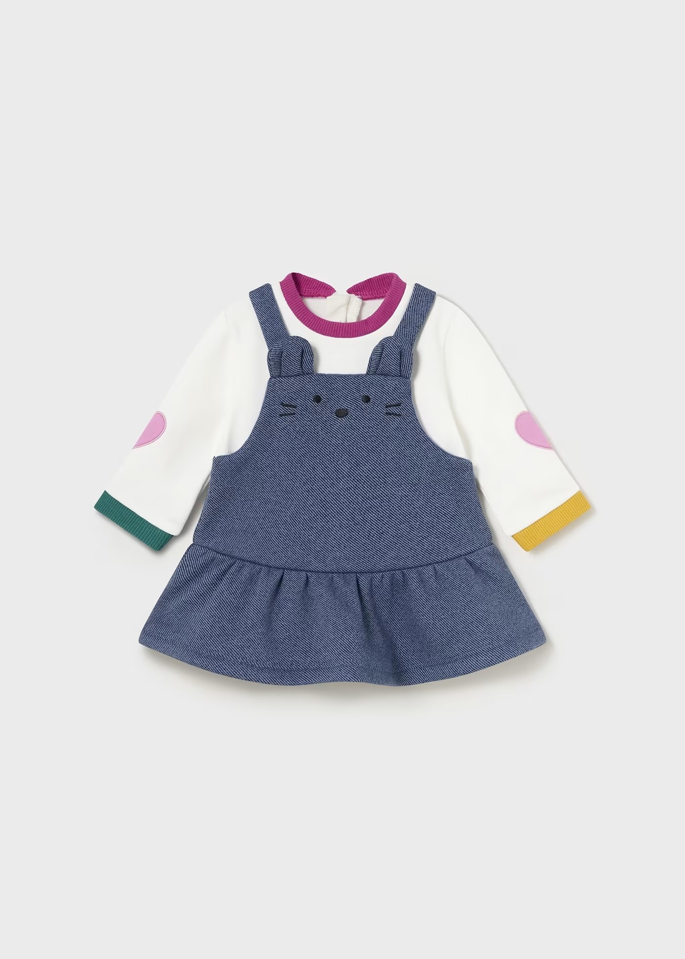 PELELE FALDA CORAZON (2M-12M)