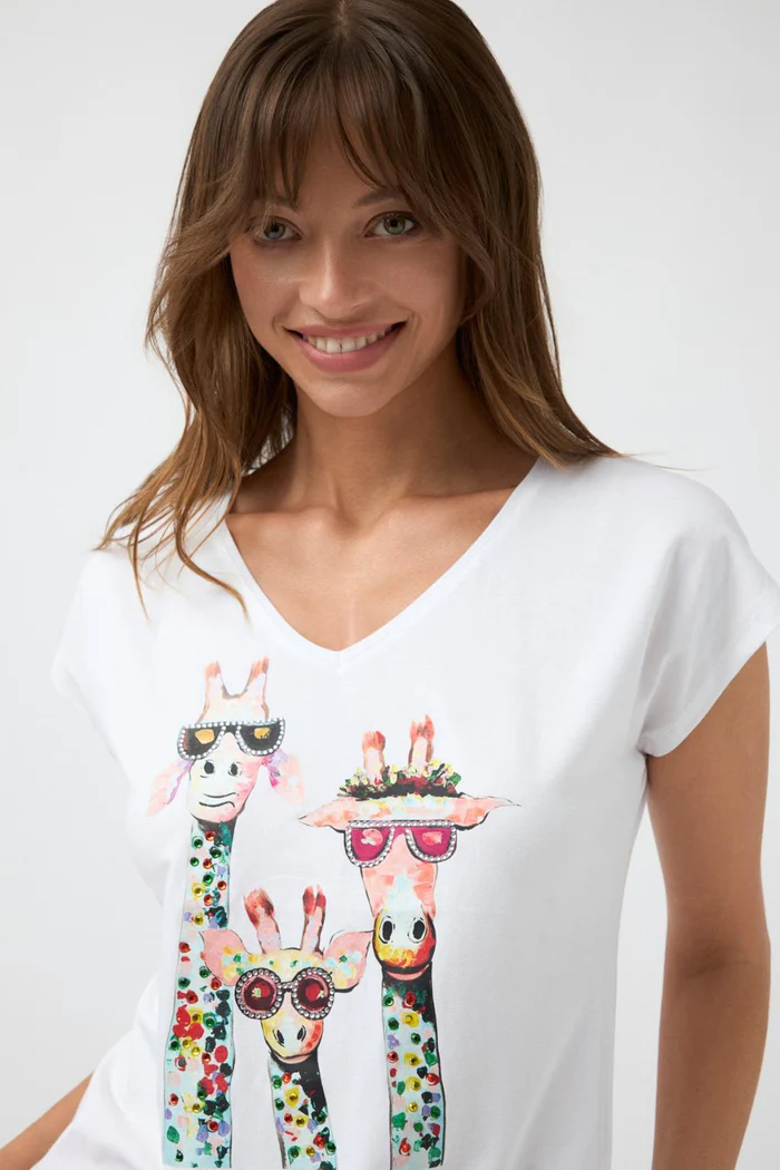 CAMISETA JIRAFA