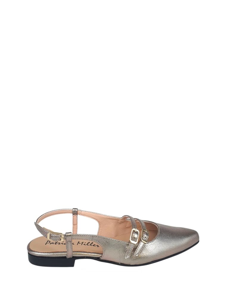 ZAPATO PLANO METALIZADO