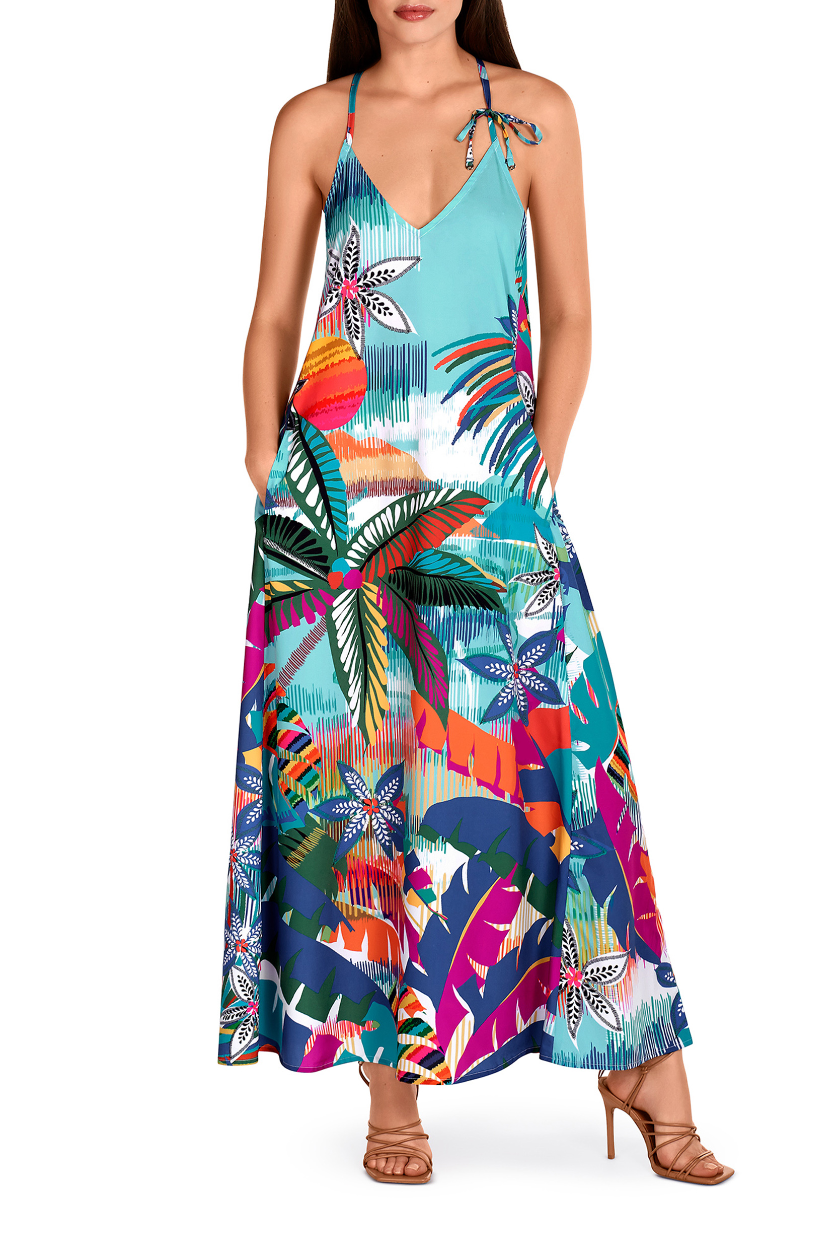 VESTIDO HOJAS