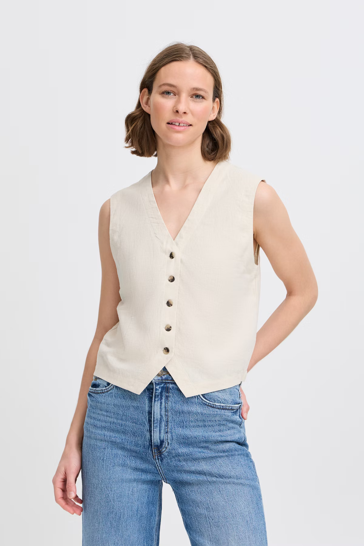 CHALECO LINO